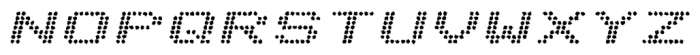 Telidon Ink Expanded Bold Italic Font UPPERCASE