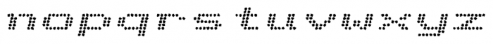 Telidon Ink Expanded Bold Italic Font LOWERCASE