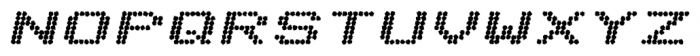 Telidon Ink Expanded Heavy Italic Font UPPERCASE