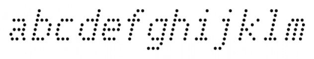 Telidon Italic Font LOWERCASE