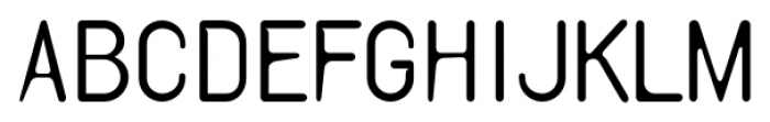 Template Gothic Regular Font UPPERCASE