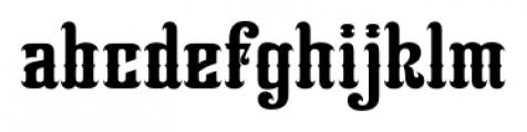 Tenderfoot Regular Font LOWERCASE