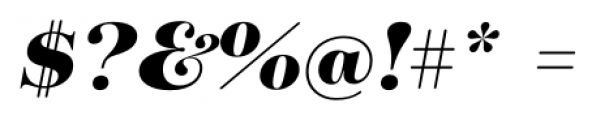 Tenez Black Italic Font OTHER CHARS