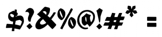 Tentacle Szrift  Black Font OTHER CHARS