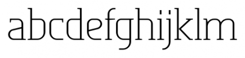 Tertre Extra Light Font LOWERCASE