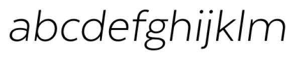 Texta Alt Light Italic Font LOWERCASE