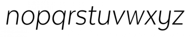 Texta Narrow Light Italic Font LOWERCASE