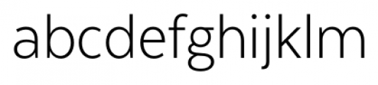 Texta Narrow Light Font LOWERCASE