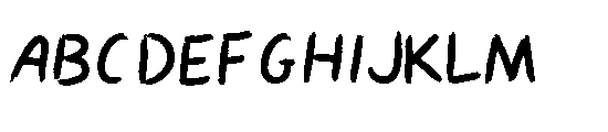 TE Brush1 Font UPPERCASE