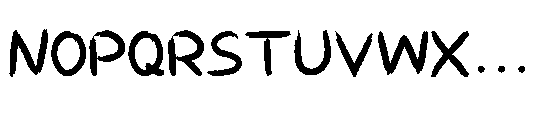 TE Brush1 Font UPPERCASE