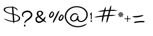 TE Handwriting Font OTHER CHARS