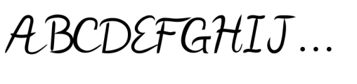 TE Handwriting Font UPPERCASE