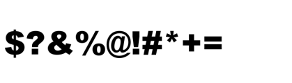 TE Strong Extra-bold Font OTHER CHARS