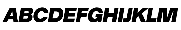 TEG Black Italic Font UPPERCASE