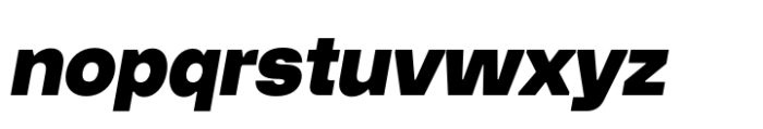 TEG Black Italic Font LOWERCASE