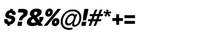 TEG Extra Bold Italic Font OTHER CHARS