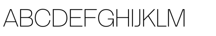 TEG Extra Light Font UPPERCASE