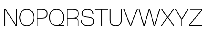 TEG Extra Light Font UPPERCASE