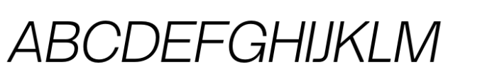 TEG Light Italic Font UPPERCASE