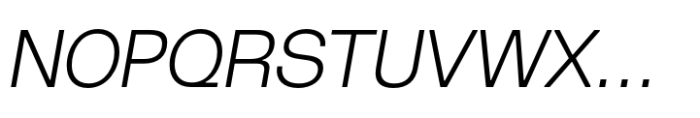 TEG Light Italic Font UPPERCASE