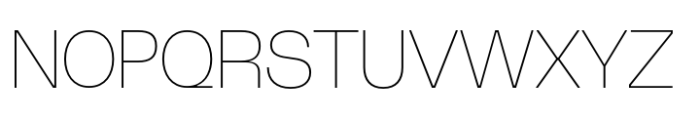 TEG Thin Font UPPERCASE