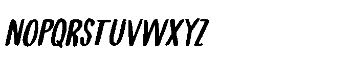 Tea For Two Brush Italic Font UPPERCASE