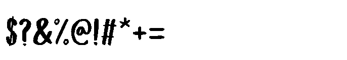 Tea For Two Brush Regular Font OTHER CHARS