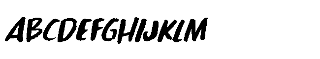 Tea For Two Brush Script Italic Font UPPERCASE