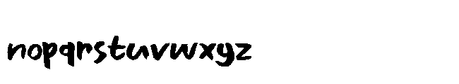 Tea For Two Brush Script Regular Font LOWERCASE
