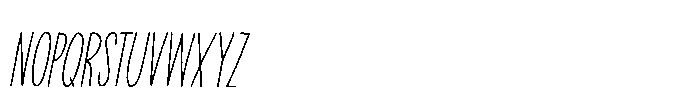 Tea For Two Italic Font LOWERCASE