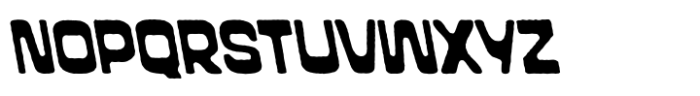 Teaslur Roughpress Backslanted Font UPPERCASE