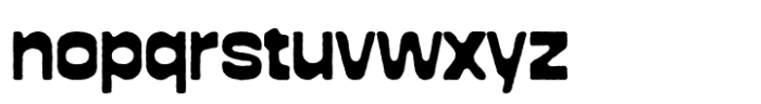 Teaslur Roughpress Font LOWERCASE