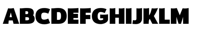 Tebel Sans Black Font UPPERCASE