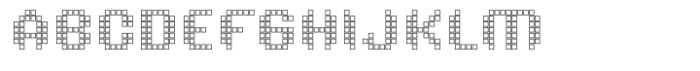Techbit Outline Font UPPERCASE