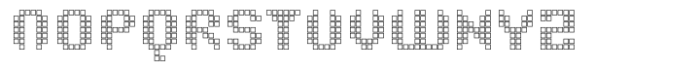Techbit Outline Font UPPERCASE