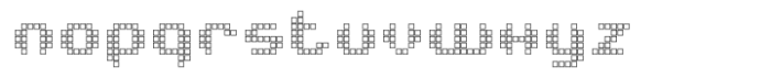 Techbit Outline Font LOWERCASE