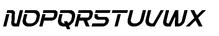 Techetic Human Italic Font LOWERCASE