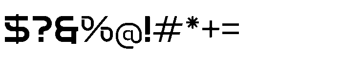 Techetic Human Regular Font OTHER CHARS