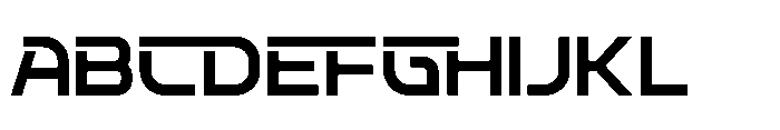 Techetic Human Regular Font UPPERCASE