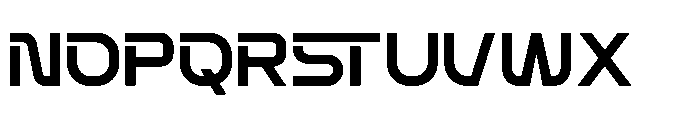 Techetic Human Regular Font UPPERCASE