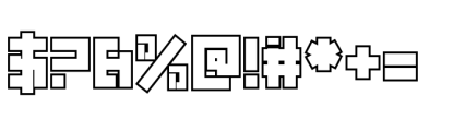 Techmaze  Outline Font OTHER CHARS