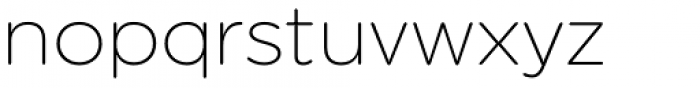 Technica Extra Light Font LOWERCASE