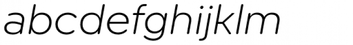 Technica Light Italic Font LOWERCASE