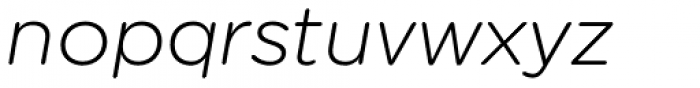 Technica Light Italic Font LOWERCASE