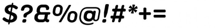 Technica Semi Bold Italic Font OTHER CHARS
