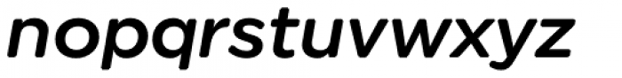 Technica Semi Bold Italic Font LOWERCASE