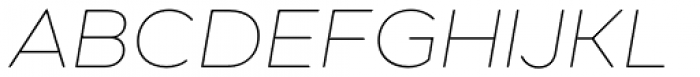 Technica Thin Italic Font UPPERCASE