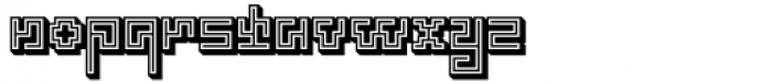 Technical SCRIPTURE 3D Trace Bold Font LOWERCASE