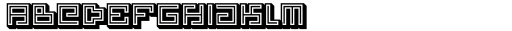 Technical Signature 3D Trace Bold Font LOWERCASE