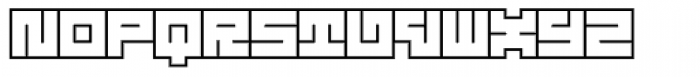 Technical Signature Outline Font LOWERCASE